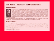 Tablet Screenshot of max-winter.org